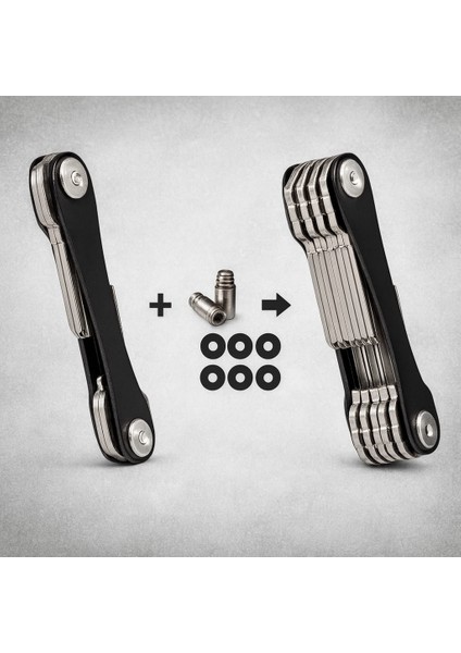 Akıllı Anahtarlık | Düzenleyici ve Çok Fonksiyonlu Anahtar Tutucu (Metal Gövde) modelleri