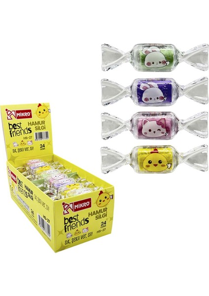HS27 Best Frıends Hamur Silgi 24LÜ Kt fiyatları