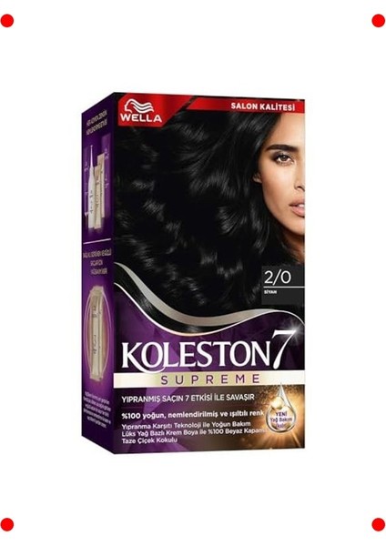 Siyah Saç Boyası Kiti 2-0