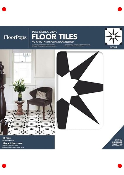 Altair Siyah Yapışkanlı Yer Karosu fiyatları