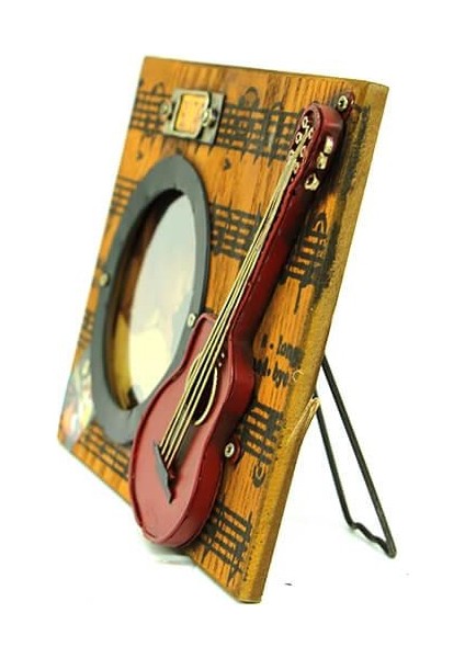 Dekoratif Metal Çerçeve Gitar Dekorlu Vintage Ev Ofis Hediyelik fiyatları