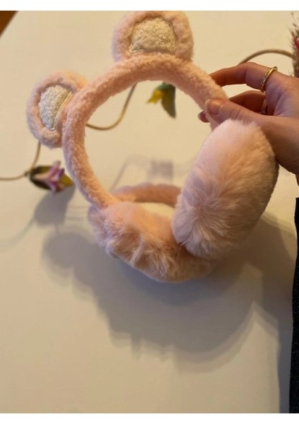 Peluş Tavşan Kulaklıklı Yumuşak Kulaklık Sıcak Tutan Kulaklık Peluş Kulaklık Bere Kulaklık modelleri
