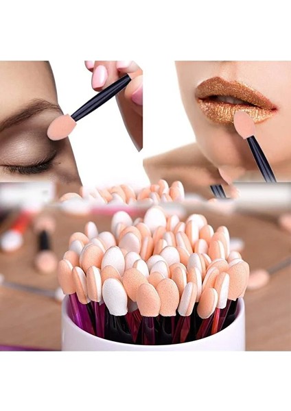 10’lu Göz Makyaj Aplikatörü Seti – Çift Uçlu, Sünger Başlıklı, Far Uygulama Için Ideal 722335