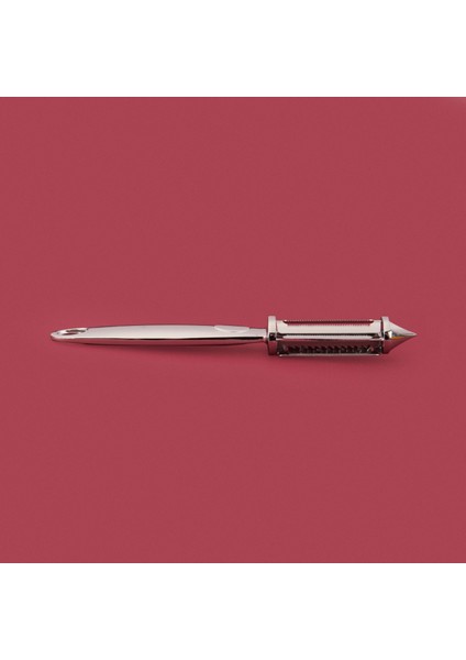 Çift Bıçaklı Yan Soyacak - Gümüş - 18 cm