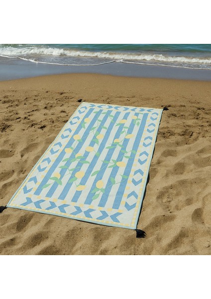 Soft Lime Cello Peştamal - Ekru - 90X160 cm