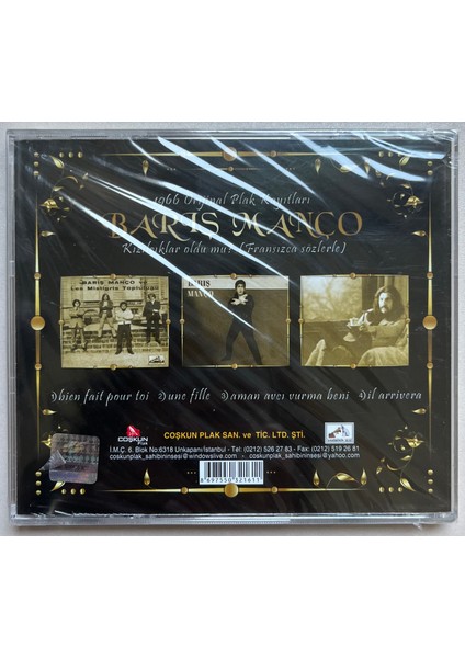 Barış Manço Kızılcıklar Oldu Mu CD (Jelatininde Sıfır Orijinal Dönem Baskı Cd) fiyatları