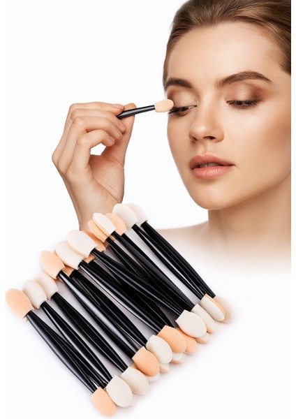 10’lu Göz Makyaj Aplikatörü Seti – Çift Uçlu, Sünger Başlıklı, Far Uygulama Için Ideal 722335