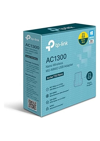 Archer T3U, AC1300 Mbps, Çift Bant, USB 2.0, Wi-Fi 5 USB Adaptör modelleri