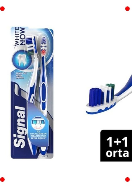 Beyaz Dişler Için Orta Sertlikte 2'li Diş Fırçası Seti fiyatları