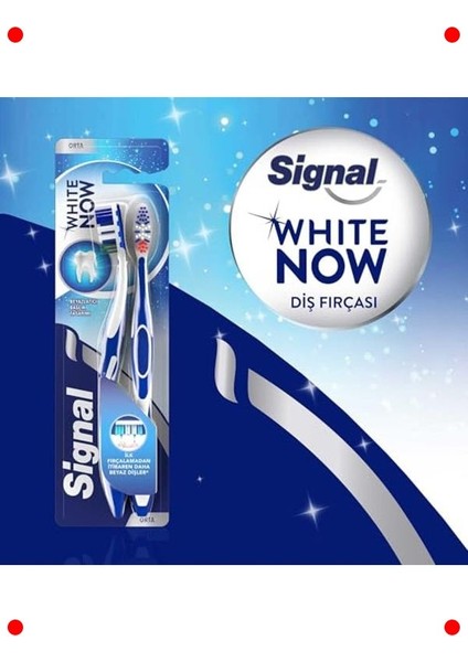 Beyaz Dişler Için Orta Sertlikte 2'li Diş Fırçası Seti fırsatları