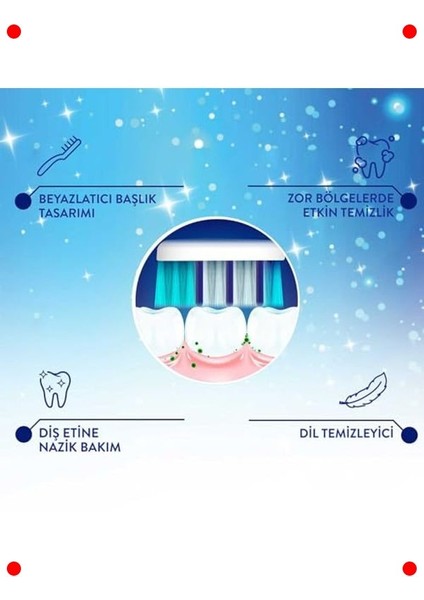 Beyaz Dişler Için Orta Sertlikte 2'li Diş Fırçası Seti indirimleri