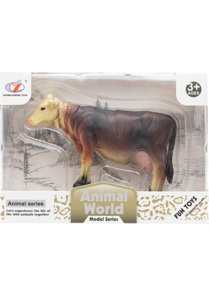 Kutulu Model Figür Hayvan Kahverengi Inek