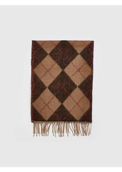 Yeni Sezon Ekose Desenli Püsküllü Erkek Atkı fiyatları