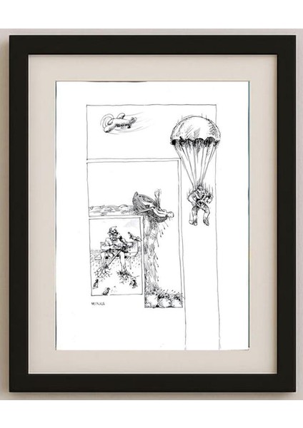 Josip Minks 43X30CM Orijinal Karikatür Tablo