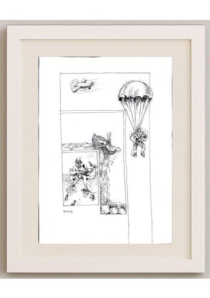 Josip Minks 43X30CM Orijinal Karikatür Tablo fırsatları