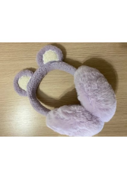 Peluş Tavşan Kulaklıklı Yumuşak Kulaklık Sıcak Tutan Kulaklık Peluş Kulaklık Bere Kulaklık