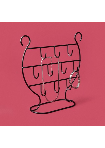 Metal Dekoratif Takı Standı - Siyah - 26 cm fiyatları