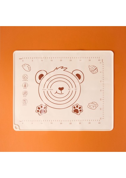 Silikon Hamur Matı - Renkli - 40X30 cm