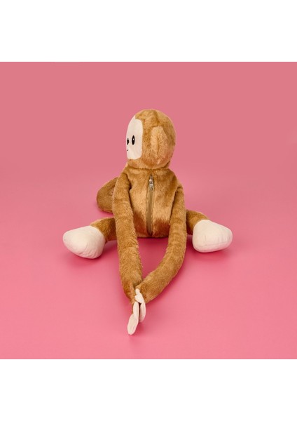 Soft Maymun Figürlü Çanta - Kahverengi - 40X25 cm fiyatları