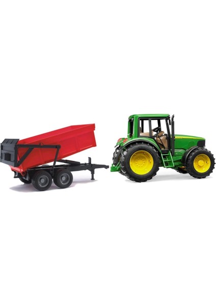 John Deere 6920 Traktör ve Kırmızı Römorku modelleri