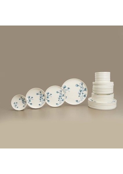 Anemon 24 Parça Porselen Yemek Takımı - Renkli