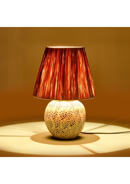 Light Holbeak Seramik Abajur - Bej - 35X35X25 cm fiyatları