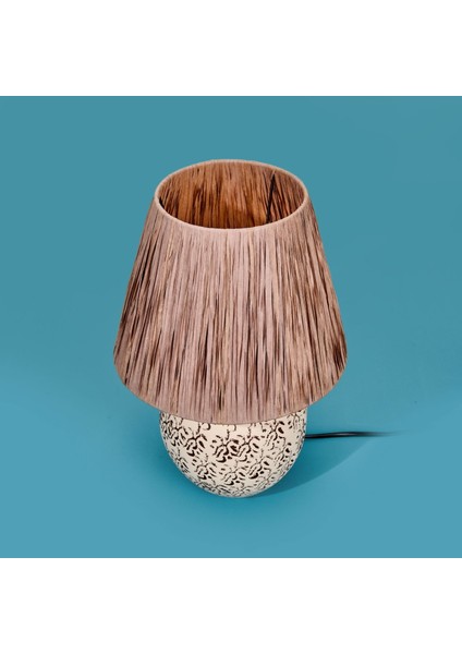 Light Holbeak Seramik Abajur - Bej - 35X35X25 cm modelleri