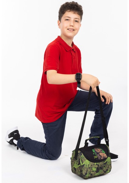 Lisanslı T-Rex Desenli Ilkokul Beslenme Çantası