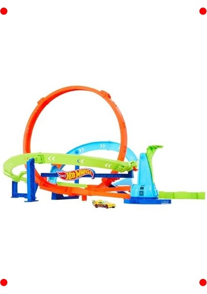 Bumerang Çemberli Yarış Pisti ve Araba Seti