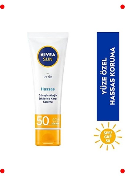 Spf 50 Hassas Yüz Güneş Kremi (Yağsız & Yatıştırıcı) fiyatları