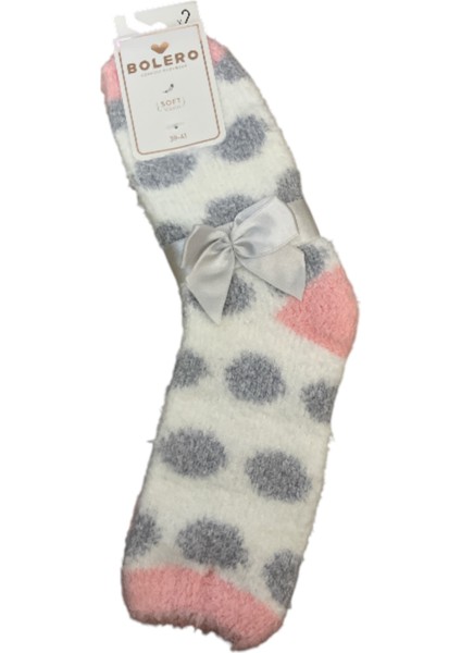 Kadın 2'li Kışlık Ev ve Uyku Çorabı