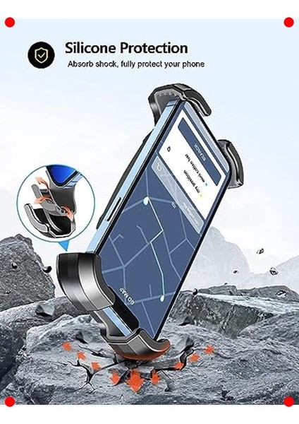 Gidonlu Araçlar Için 360° Telefon Tutucu (4.7-6.8 Inç) indirimleri