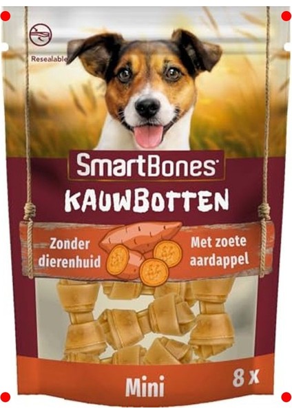 Tavuklu & Tatlı Patatesli Mini Düğüm Kemik 8'li