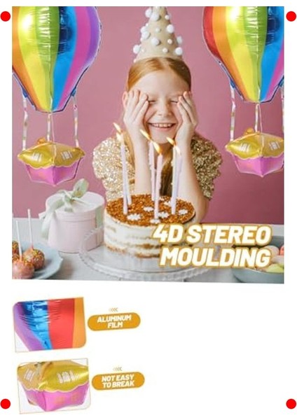 22 Inç Uçan Balon Temalı Renkli Folyo Balon modelleri