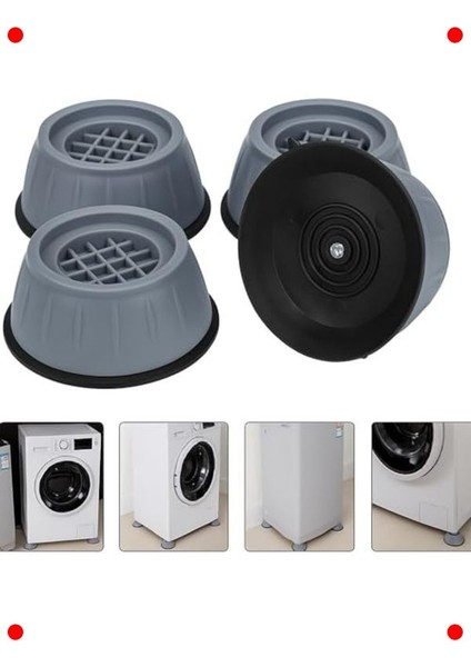 4'lü Titreşim ve Gürültü Önleyici Makine Ayağı Seti