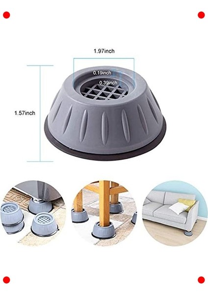 4'lü Titreşim ve Gürültü Önleyici Makine Ayağı Seti fırsatları