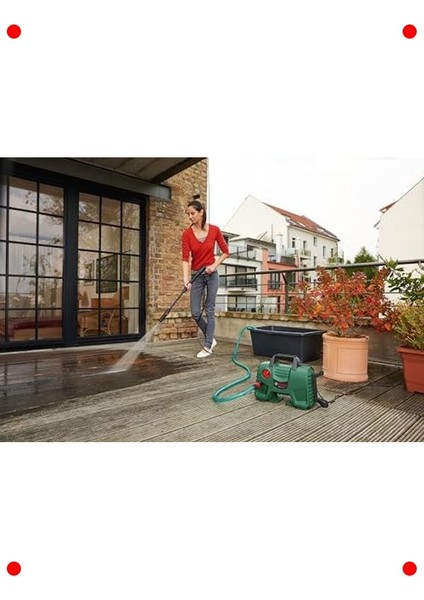 Yüksek Basınçlı Yıkama Makinesi - 5 Metre Hortumlu, Yeşil fiyatları