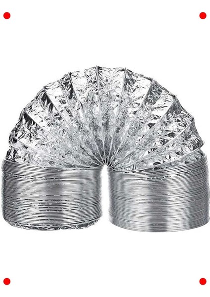 Telli Esnek Davlumbaz Baca Aspiratör Borusu 150 cm