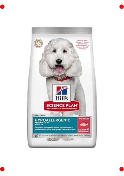 Hipoalerjenik Somonlu Orta Irk Köpek Maması 2.5 kg