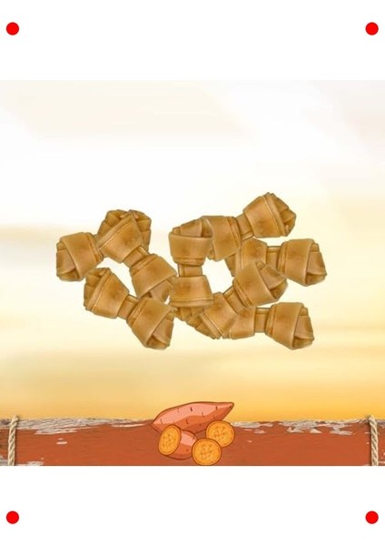 Tavuklu & Tatlı Patatesli Mini Düğüm Kemik 8'li indirimleri