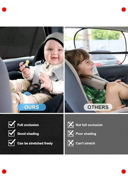 Araç Yan Cam Perdesi ve Güneşlik (Anne-Bebek Uyumlu) modelleri