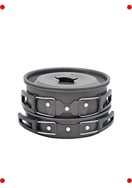 Kamp Tencere Tava Çaydanlık Seti - Renkli modelleri