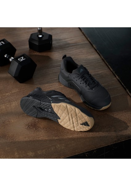 dropset 3 kadın siyah antrenman ayakkabısı.-