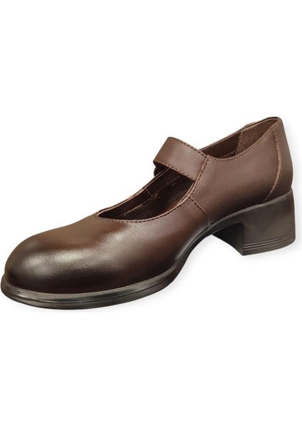 2555002K Topuklu Mary Jane Deri Kadın Ayakkabı modelleri