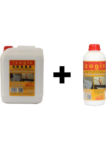 Izogin Svaks 5 kg + 1 kg Şeffaf Teras ve Balkon Su Yalıtım Malzemesi
