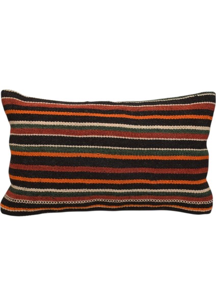 Yeni El Dokuma Dekoratif Lumbar Kilim Kırlent Yastık Kılıfı 6584