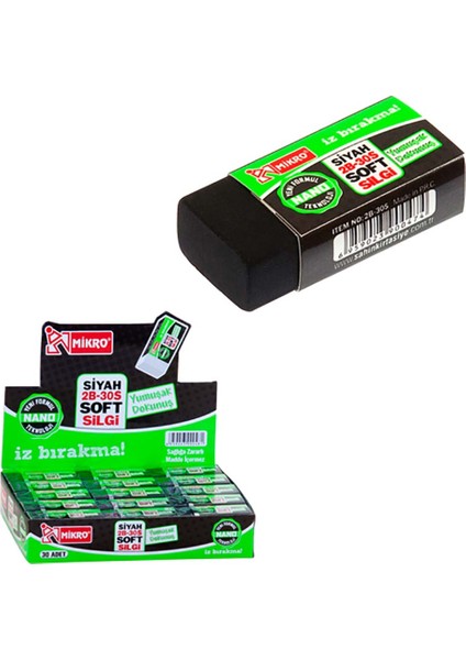 2b 20-24-30S Soft Siyah Silgi 30LU Kt modelleri