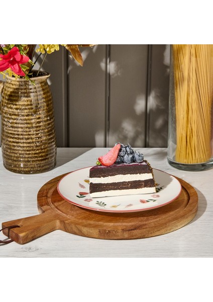 Porselen Faylinn Pasta Tabağı - Renkli - 19 cm