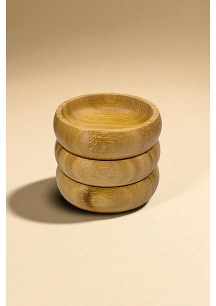 Doğal Bambu 3’lü Yuvarlak Lokumluk Çerezlik Seti – Şık ve Kullanışlı Tasarım fırsatları