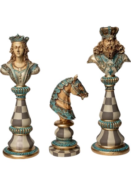 Dekoratif 3'lü Satranç Biblo modelleri